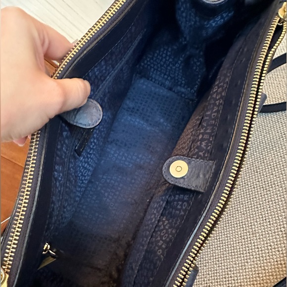 KATE SPADE Bristol Drive Ostrich Loden French Navy - Picture 3 of 6